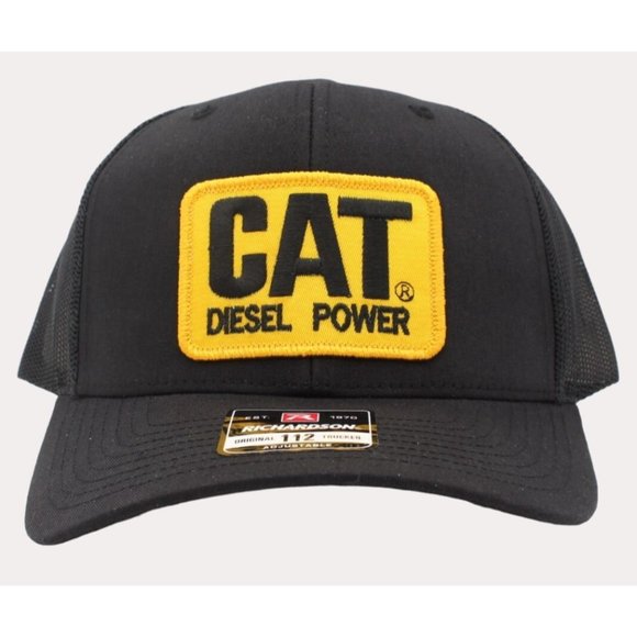 COPY - CAT Diesel Trucker Patch Cap Richardson 112 Jerry Reed Snowman - Picture 2 of 5